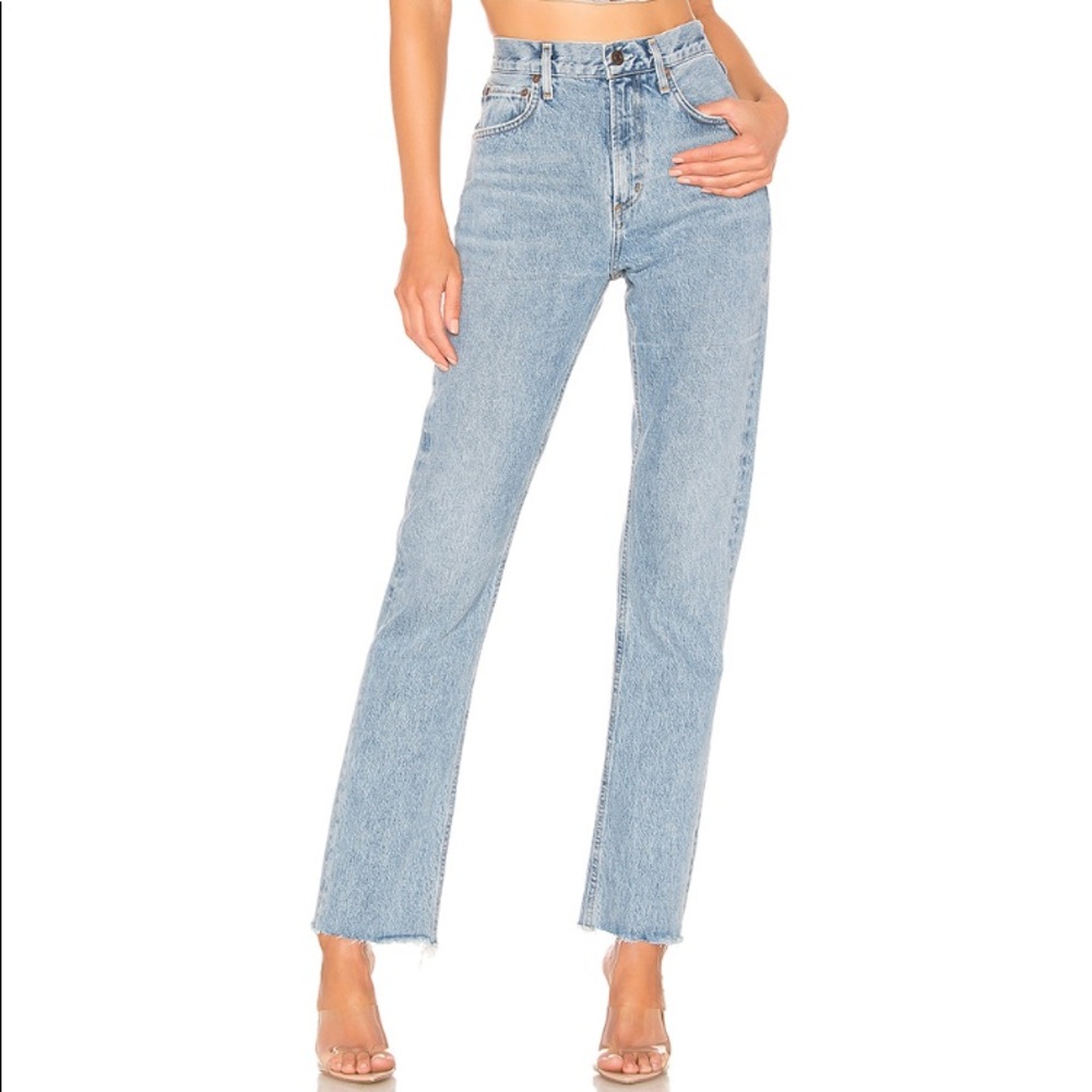 AGOLDE Cherie High Rise Straight Jeans